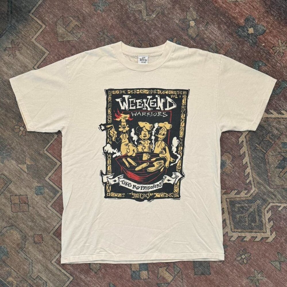Rare 90s Vintage Disney Store Weekend Warriors Take No Prisoners T-Shirt